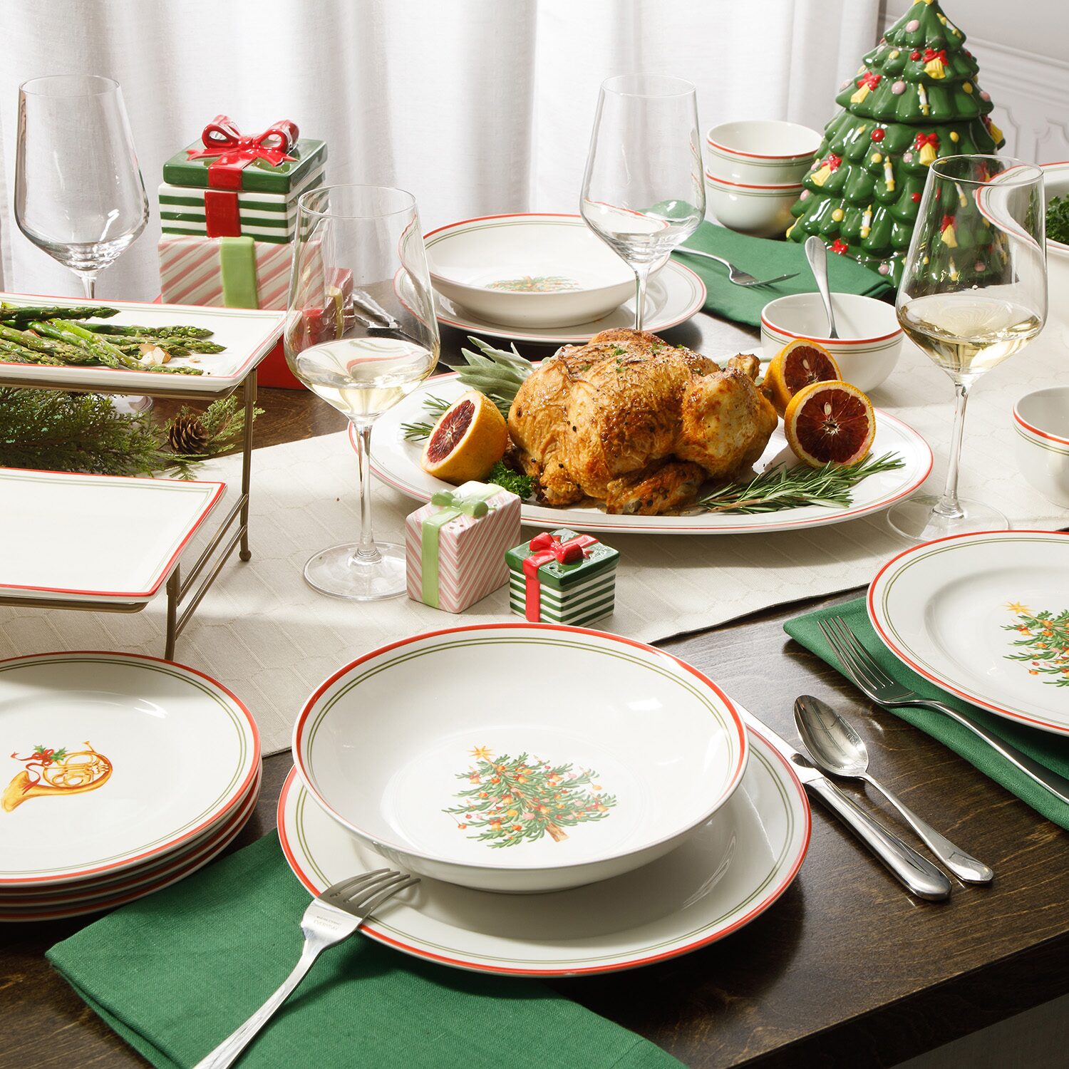 Martha Stewart Manor Rimmed Serving Platter