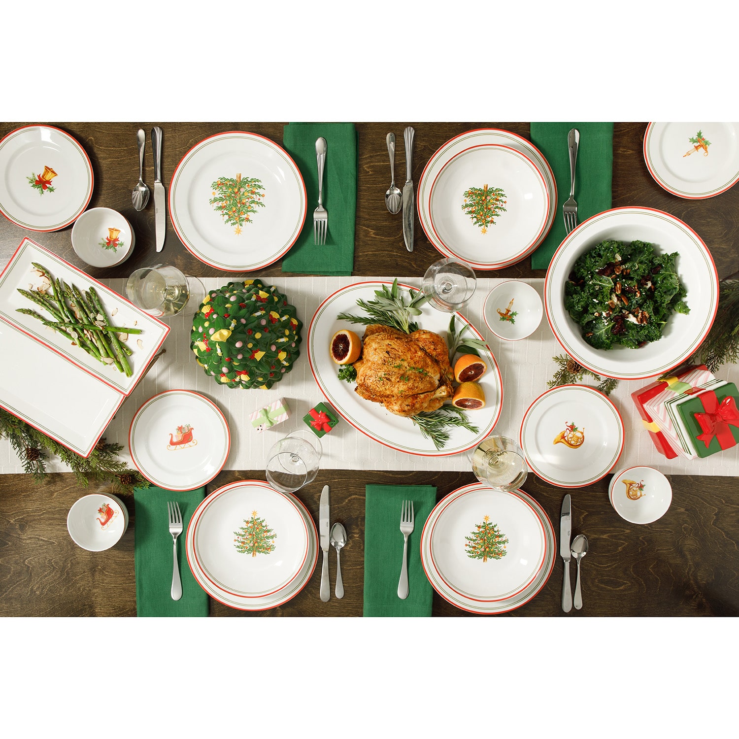 Martha Stewart Manor Rimmed Serving Platter