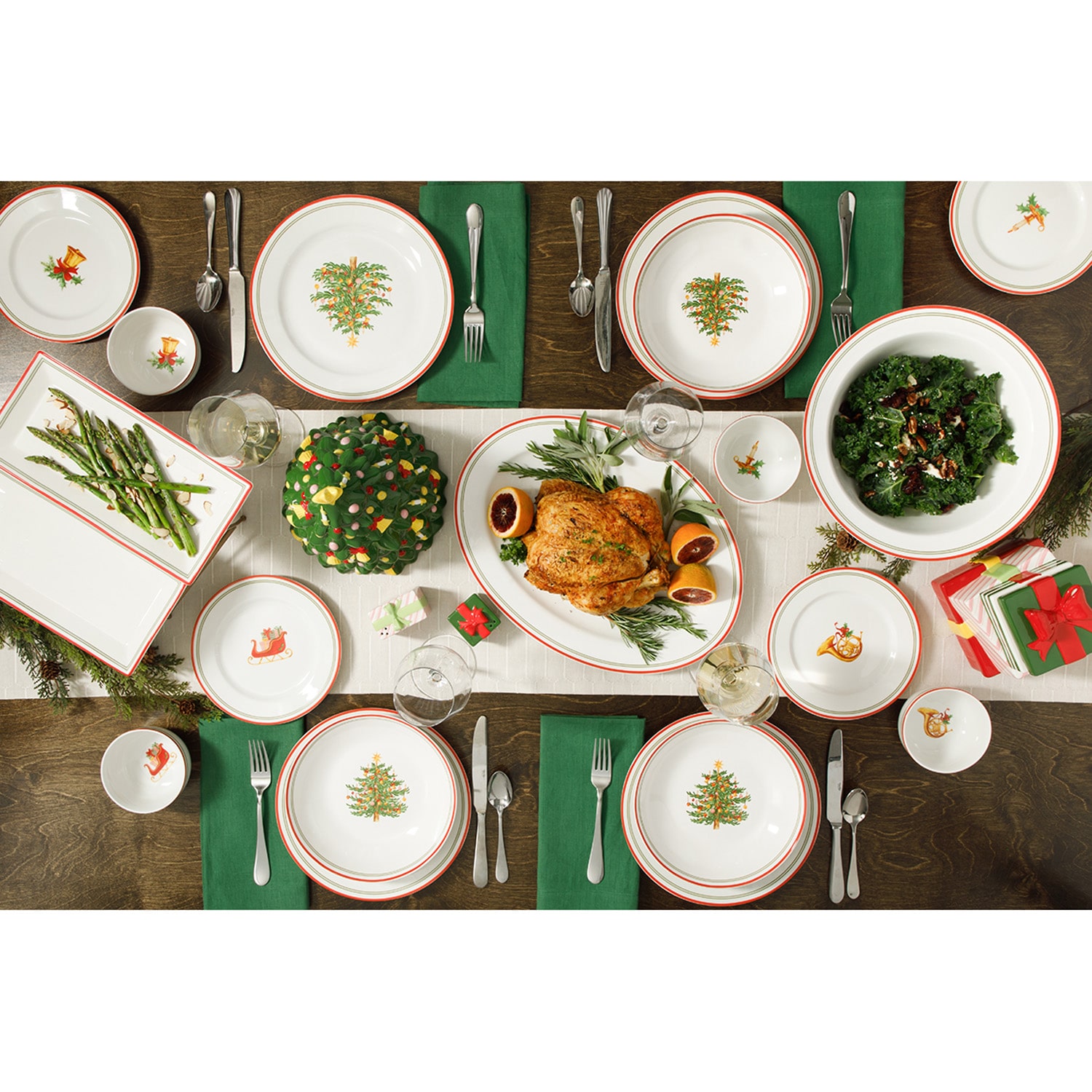 Martha Stewart Manor Rimmed 4-pc. Dinner Bowl Set