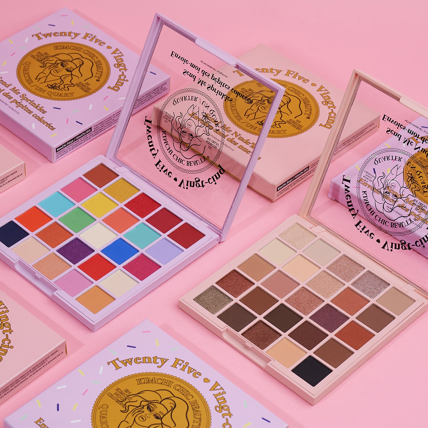 KimChi Chic Beauty Twenty Five Palette - 02 Send Me Nude'Les