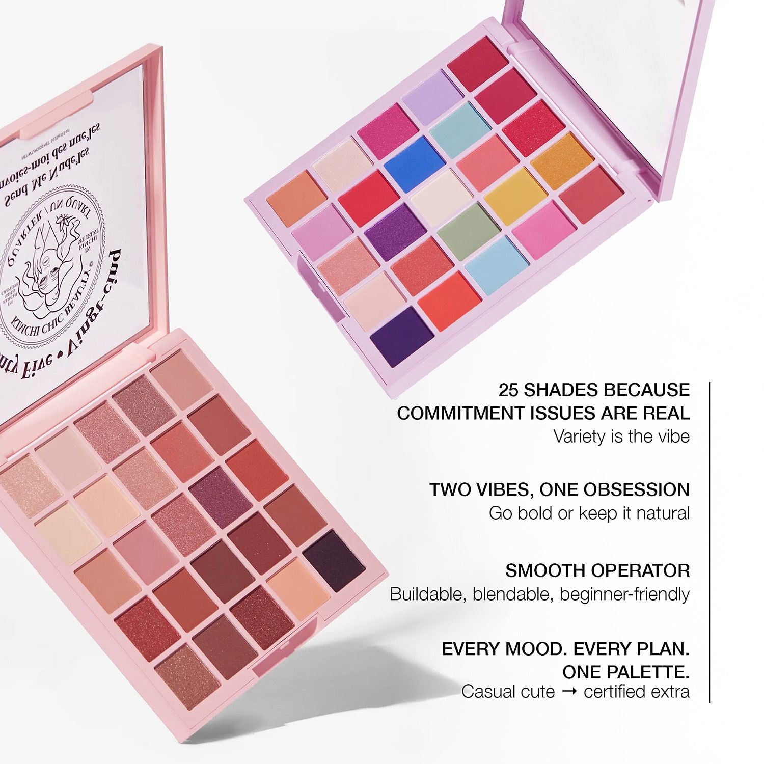 KimChi Chic Beauty Twenty Five Palette - 02 Send Me Nude'Les