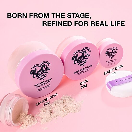 KimChi Chic Beauty Giant Puff Puff Pass Set & Bake Powder
