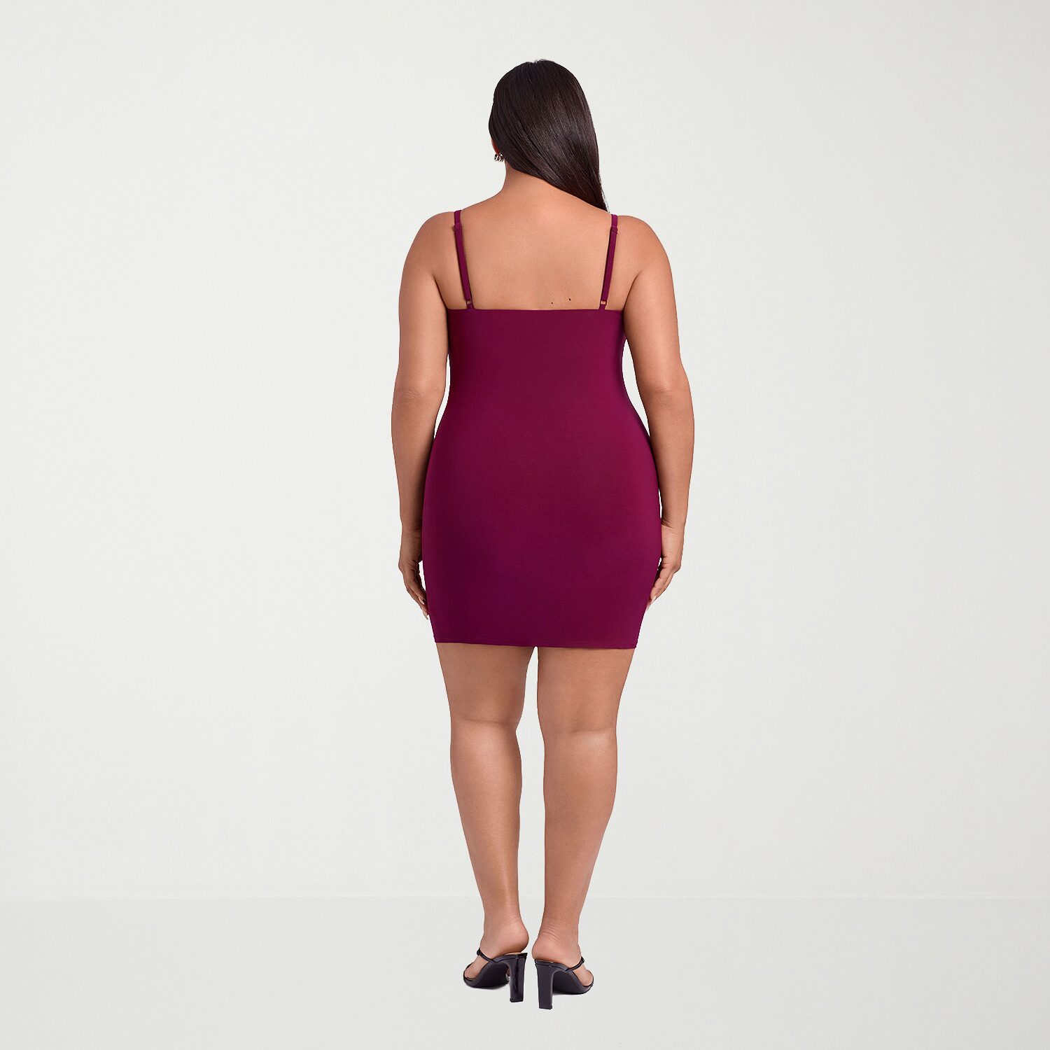 S3 Apparel Shapewear Womens Scoop Neck Sleeveless Bodycon Dress
