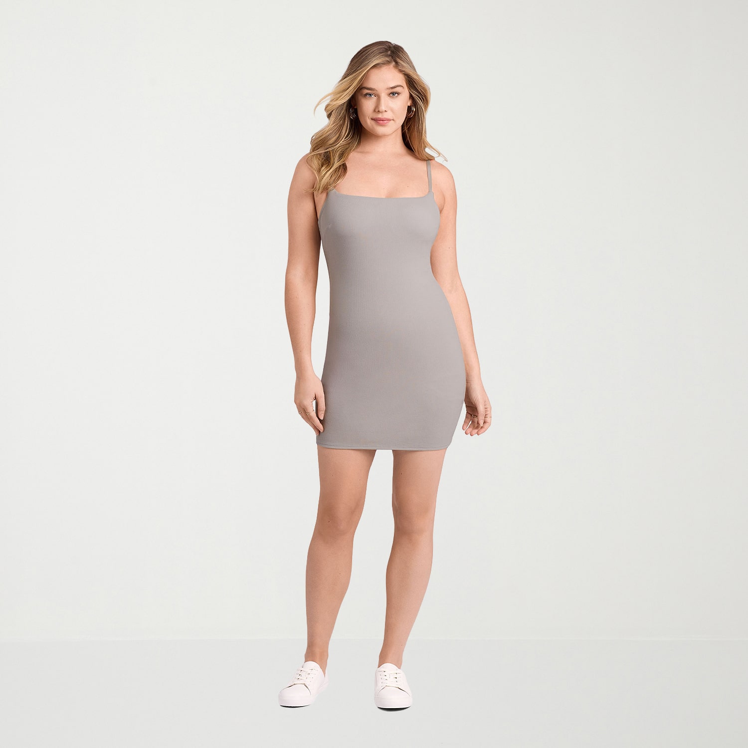 S3 Apparel Shapewear Womens Scoop Neck Sleeveless Bodycon Dress
