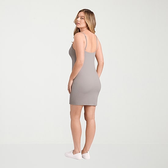 S3 Apparel Shapewear Womens Scoop Neck Sleeveless Bodycon Dress