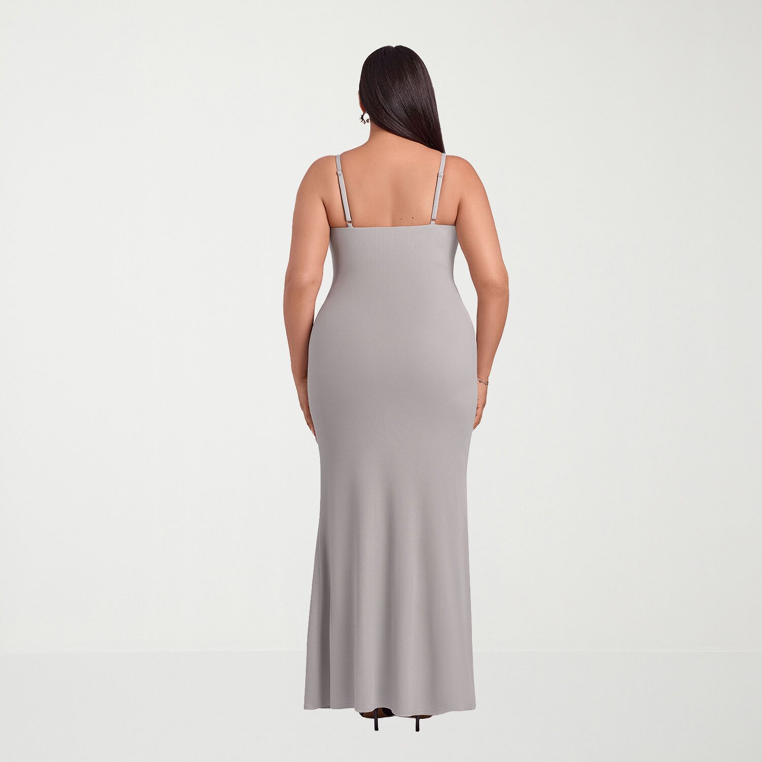 S3 Apparel Shapewear Womens Scoop Neck Sleeveless Rib Knit Bodycon Dress