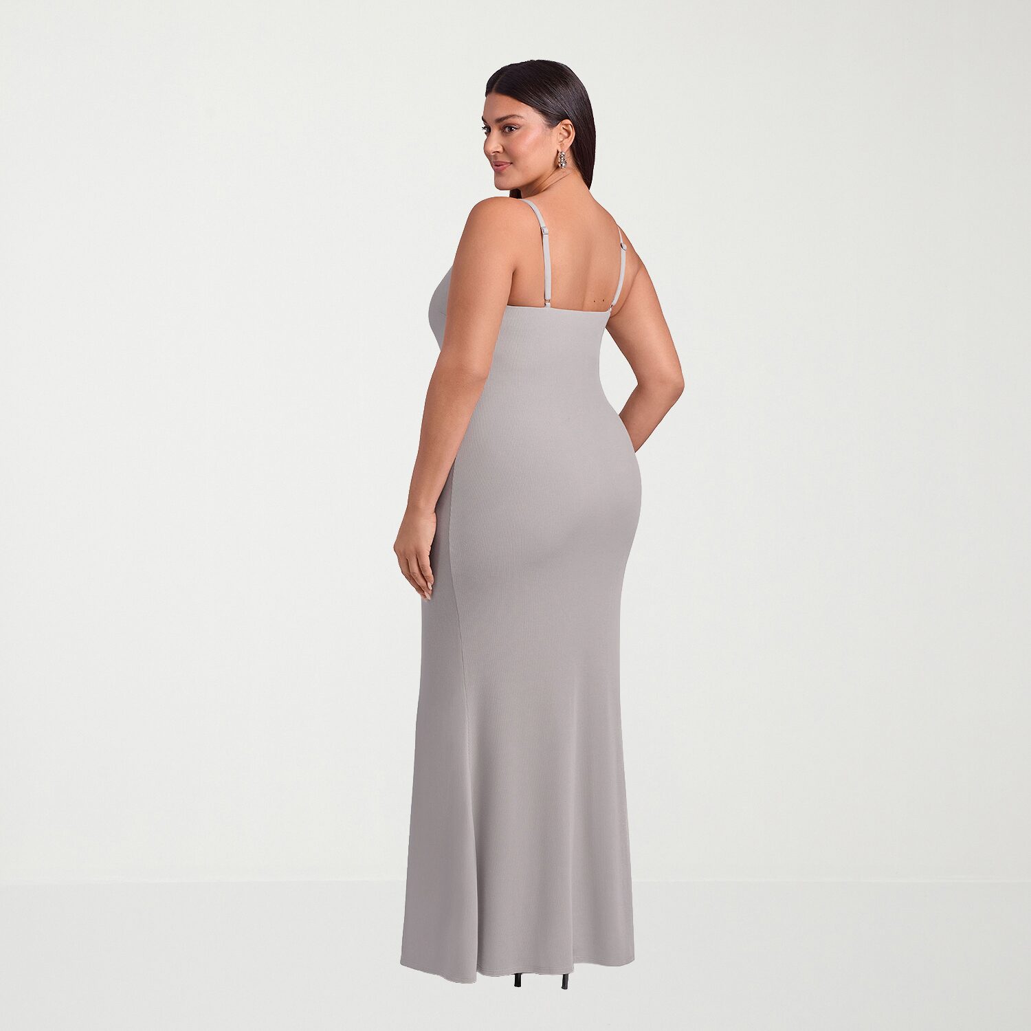 S3 Apparel Shapewear Womens Scoop Neck Sleeveless Rib Knit Bodycon Dress
