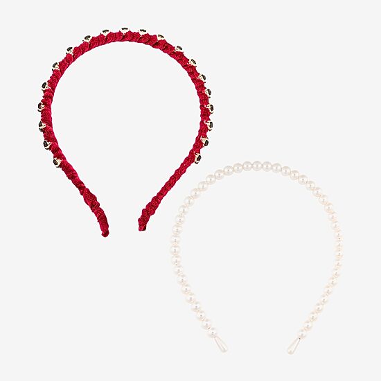 Bijoux Bar Red Rhinestone 2-pc. Headband
