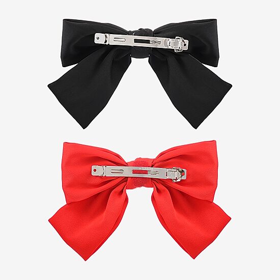 Bijoux Bar Black & Red 2-pc. Hair Bow