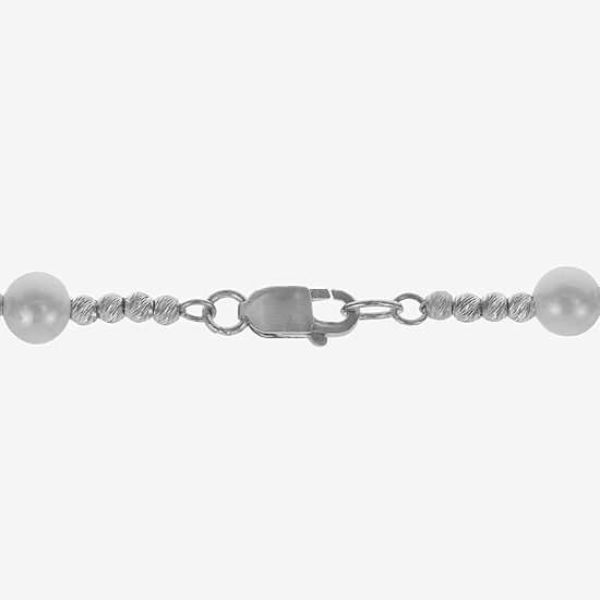 Womens Black Onyx Sterling Silver Strand Necklace