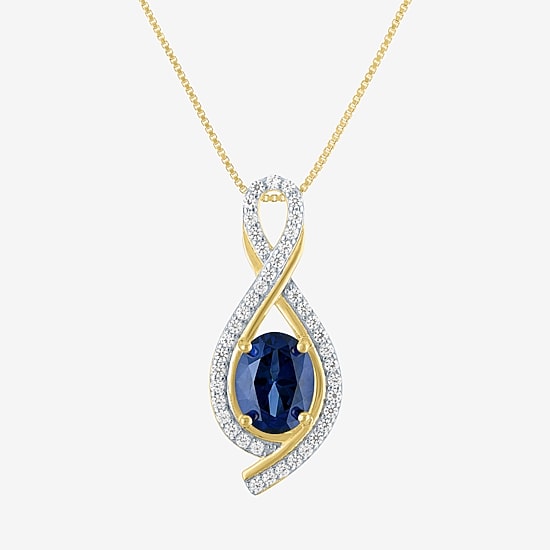 Gemstone 14K Gold Over Silver Sterling Silver Oval Jewelry Set