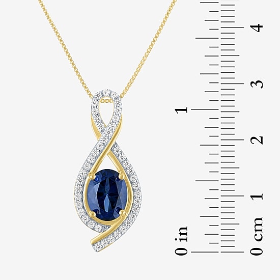 Gemstone 14K Gold Over Silver Sterling Silver Oval Jewelry Set