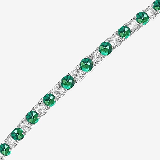 Gemstone Sterling Silver Bolo Bracelet