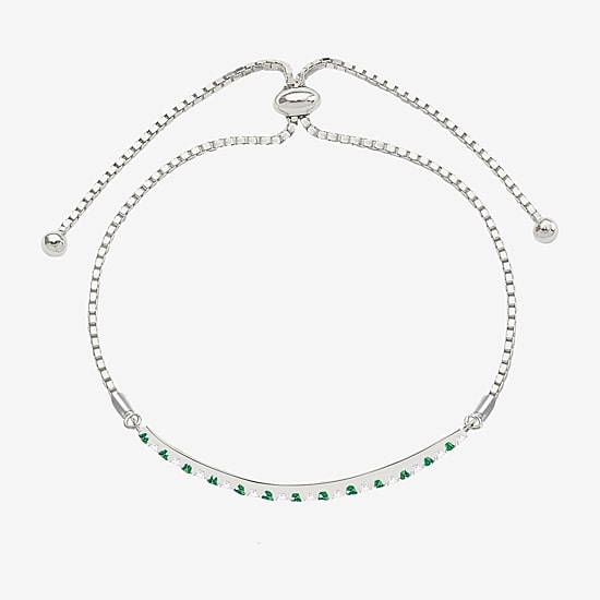 Gemstone Sterling Silver Bolo Bracelet