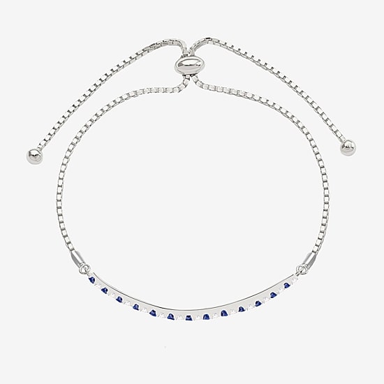 Gemstone Sterling Silver Bolo Bracelet