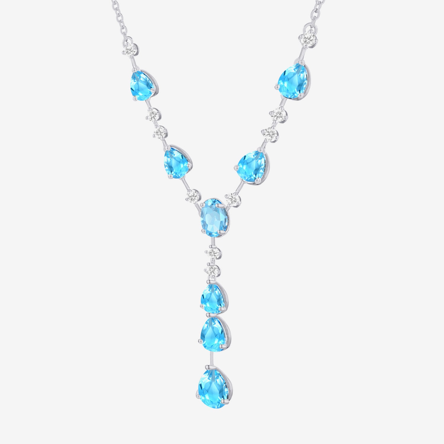 Womens Gemstone 14K Gold Over Silver Y Necklace