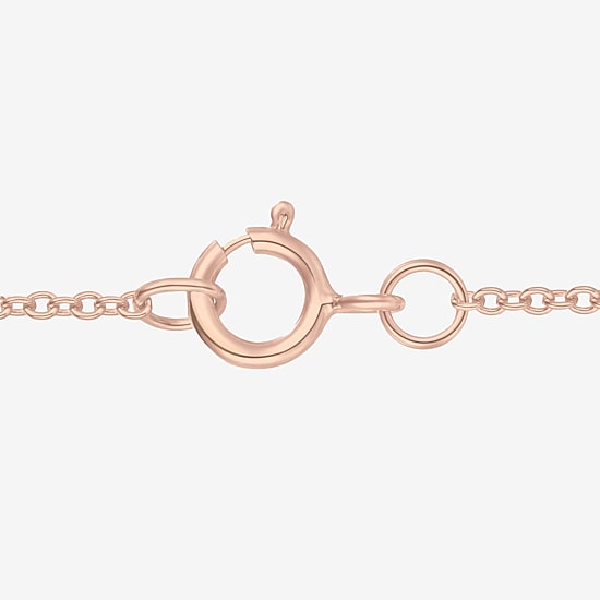 Womens Gemstone 14K Rose Gold Over Silver Pear Pendant Necklace