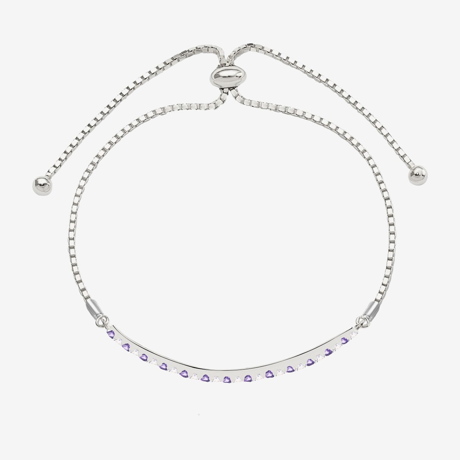 Gemstone Sterling Silver Bolo Bracelet