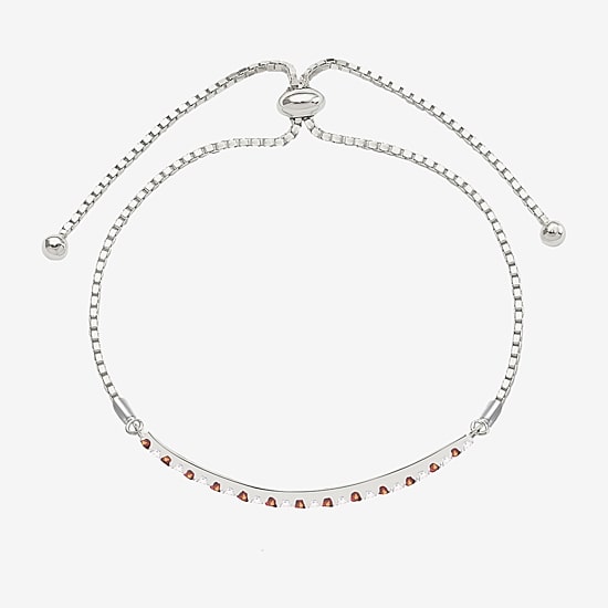 Gemstone Sterling Silver Bolo Bracelet