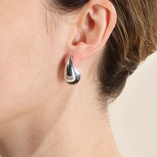 Womens Sterling Silver Drop Earrings