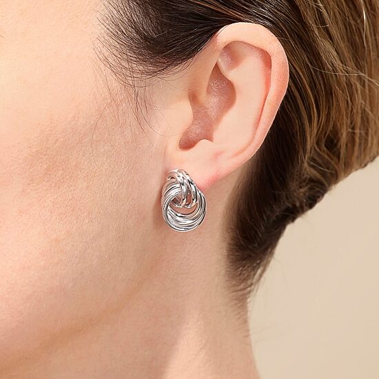 Womens Sterling Silver Drop Earrings