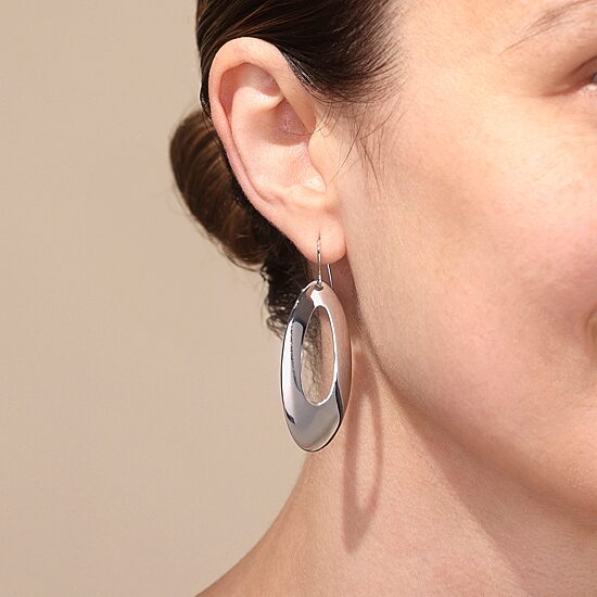 Womens Sterling Silver Drop Earrings