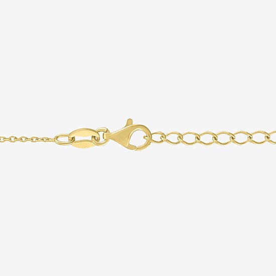 Diamond Addiction (G-H / Si2-I1) Womens 14K Gold Over Silver Sterling Silver 18 Inch Cable Chain Necklace