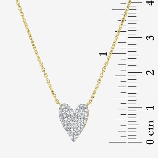 Diamond Addiction (G-H / Si2-I1) Womens 14K Gold Over Silver Sterling Silver 18 Inch Cable Chain Necklace