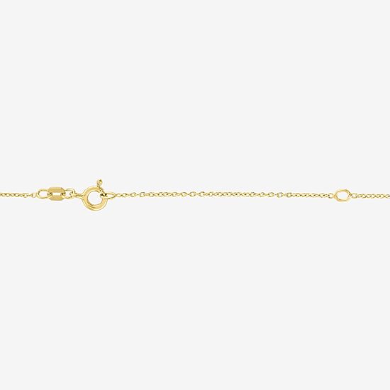 Diamond Accent Womens Diamond Accent Natural Black Diamond 14K Gold Over Silver Evil Eye 18 Inch Pendant Necklace