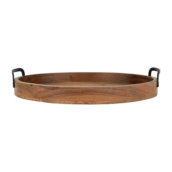 Northlight Acacia Wood With Metal Handles 3-pc. Decorative Tray