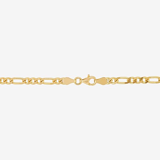 Mens White Cubic Zirconia 14K Gold Over Silver Cross 24 Inch Pendant Necklace