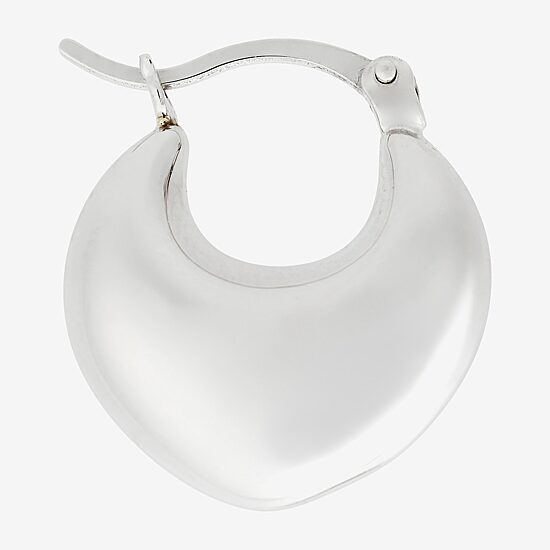 Womens Sterling Silver 19.8mm Hoop Earrings