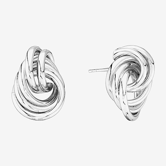 Womens Sterling Silver Drop Earrings