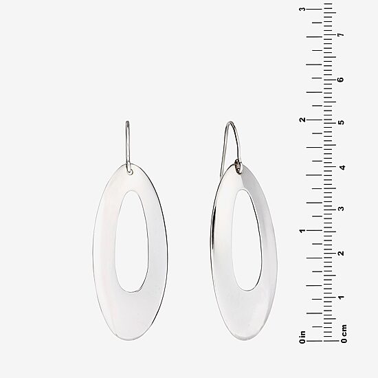 Womens Sterling Silver Drop Earrings