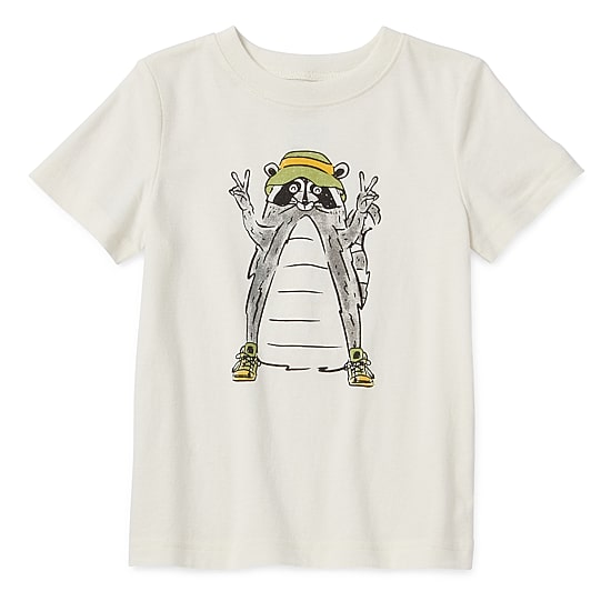Okie Dokie Toddler & Little Boys Crew Neck Short Sleeve Regular Fit Graphic T-Shirt