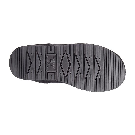 Isotoner Recycled Microsuede Wylder Womens Memory Foam Bootie Slippers
