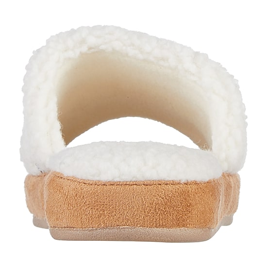Isotoner Clara Recycled Berber Womens Memory Foam Slip-On Slippers
