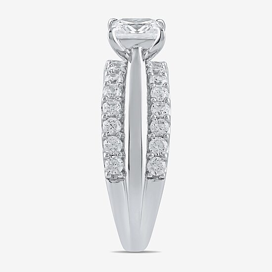 (I / I2) Womens 2 CT. T.W. Lab Grown White Diamond 10K Gold Engagement Ring