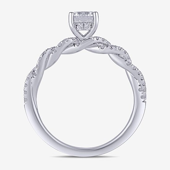 (G / I1) Womens 2 CT. T.W. Lab Grown White Diamond 14K Gold Round Engagement Ring