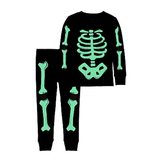 Carter's Halloween Toddler Girls Rib Round Neck Long Sleeve 2-pc. Pajama Set