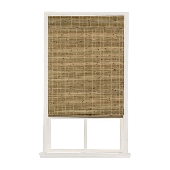Home Basics Hampton Bamboo Cut-To-Width Light-Filtering Cordless Woven Wood Shade
