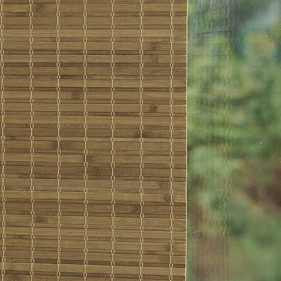 Home Basics Hampton Bamboo Cut-To-Width Light-Filtering Cordless Woven Wood Shade
