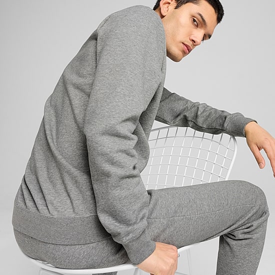 PUMA Essential Mens Crew Neck Long Sleeve Sweatshirt