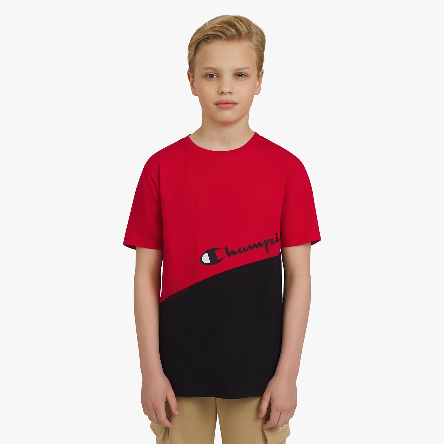 Champion Big Kid Boys Crew Neck Short Sleeve Regular Fit Graphic T-Shirt