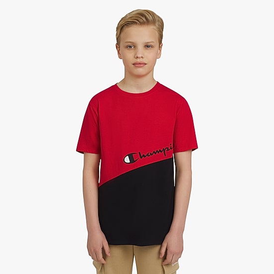 Champion Big Kid Boys Crew Neck Short Sleeve Regular Fit Graphic T-Shirt