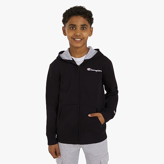 Champion Big Kid Boys Long Sleeve Embroidered Fleece Zipper Active Hoodie