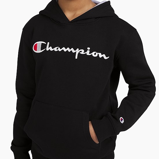 Champion Big Kid Boys Long Sleeve Embroidered Fleece Active Hoodie