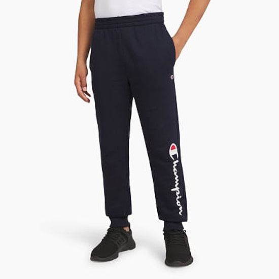 Champion Big Kid Boys Cuffed Mid Rise Regular Fit Fleece Jogger Pant