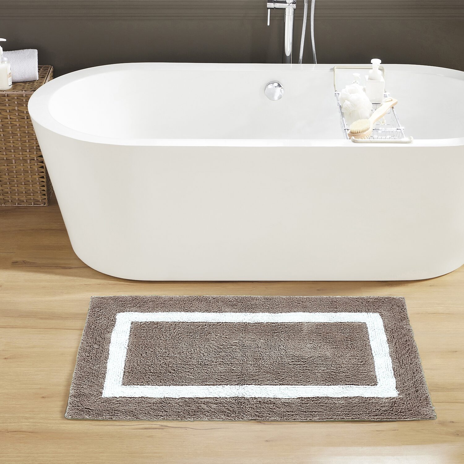 Better Trends Hotel Collection Cotton Reversible Bath Rug