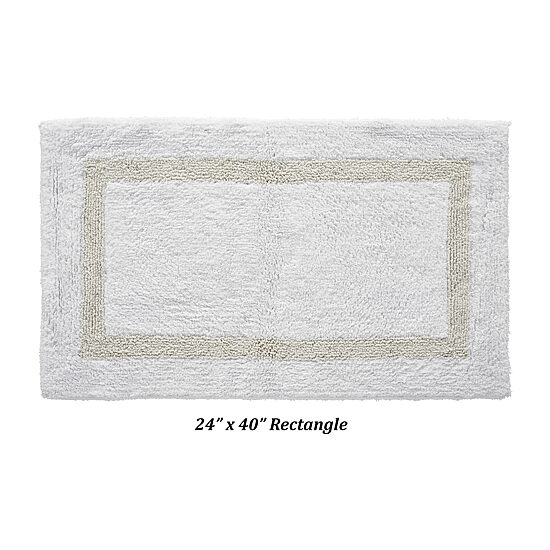 Better Trends Hotel Collection Cotton Reversible Bath Rug